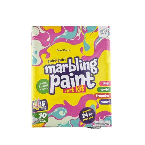 Dan & Darci Swirl & Twirl Marbling Paint Art Kit NIB - Picture 1 of 2